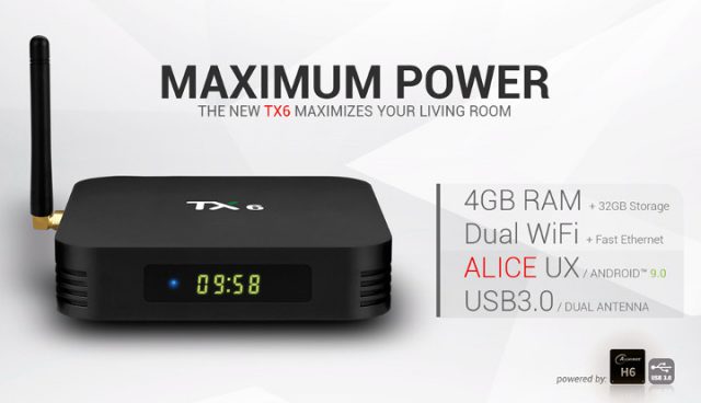 Телевизионная приставка Tanix TX6 Allwinner H6 получает прошивку ...