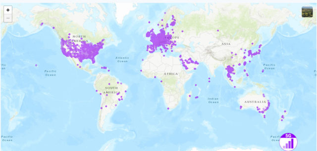 Карта покрытия 5g