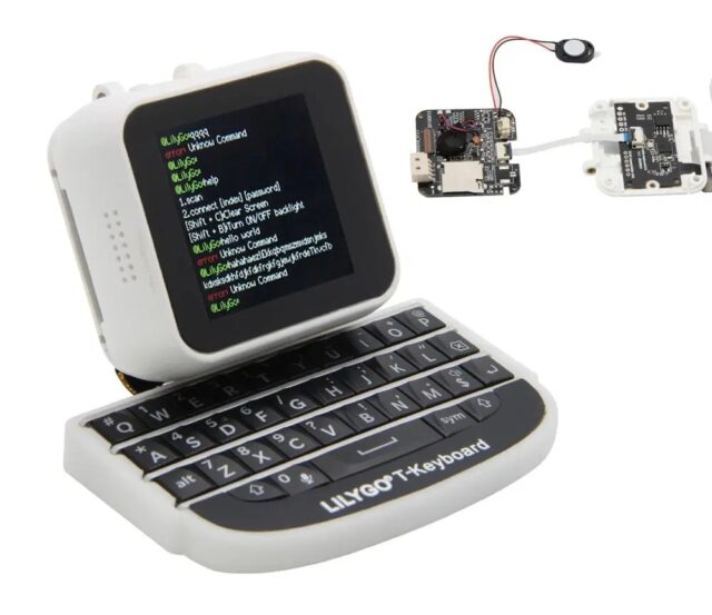 T-Watch-Keyboard-C3 с «часами» на ESP32, клавиатура ESP32-C3 выглядит ...