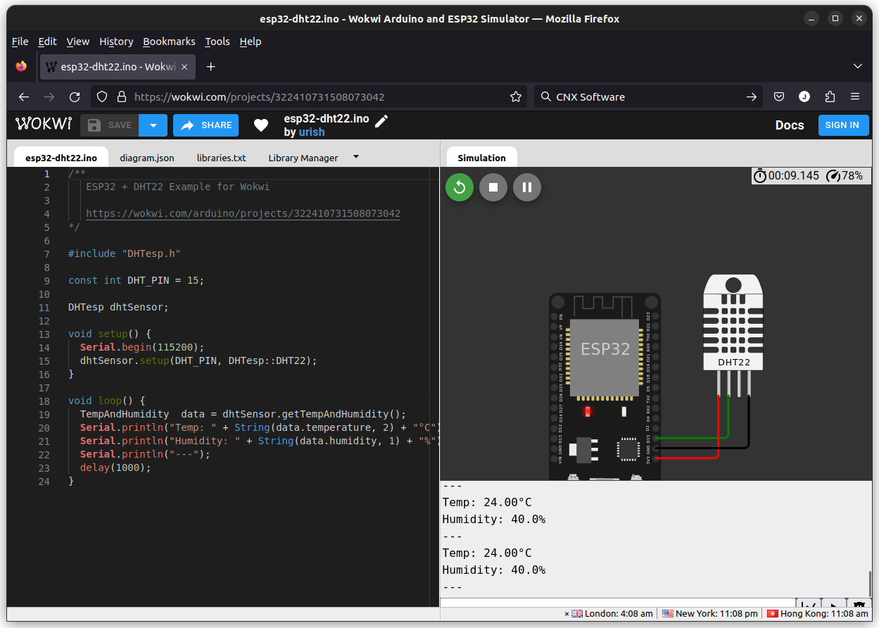 Wokwi — симулятор платы Arduino, Raspberry Pi Pico и ESP32. – CNXSoft-  новости Android-приставок и встраиваемых систем