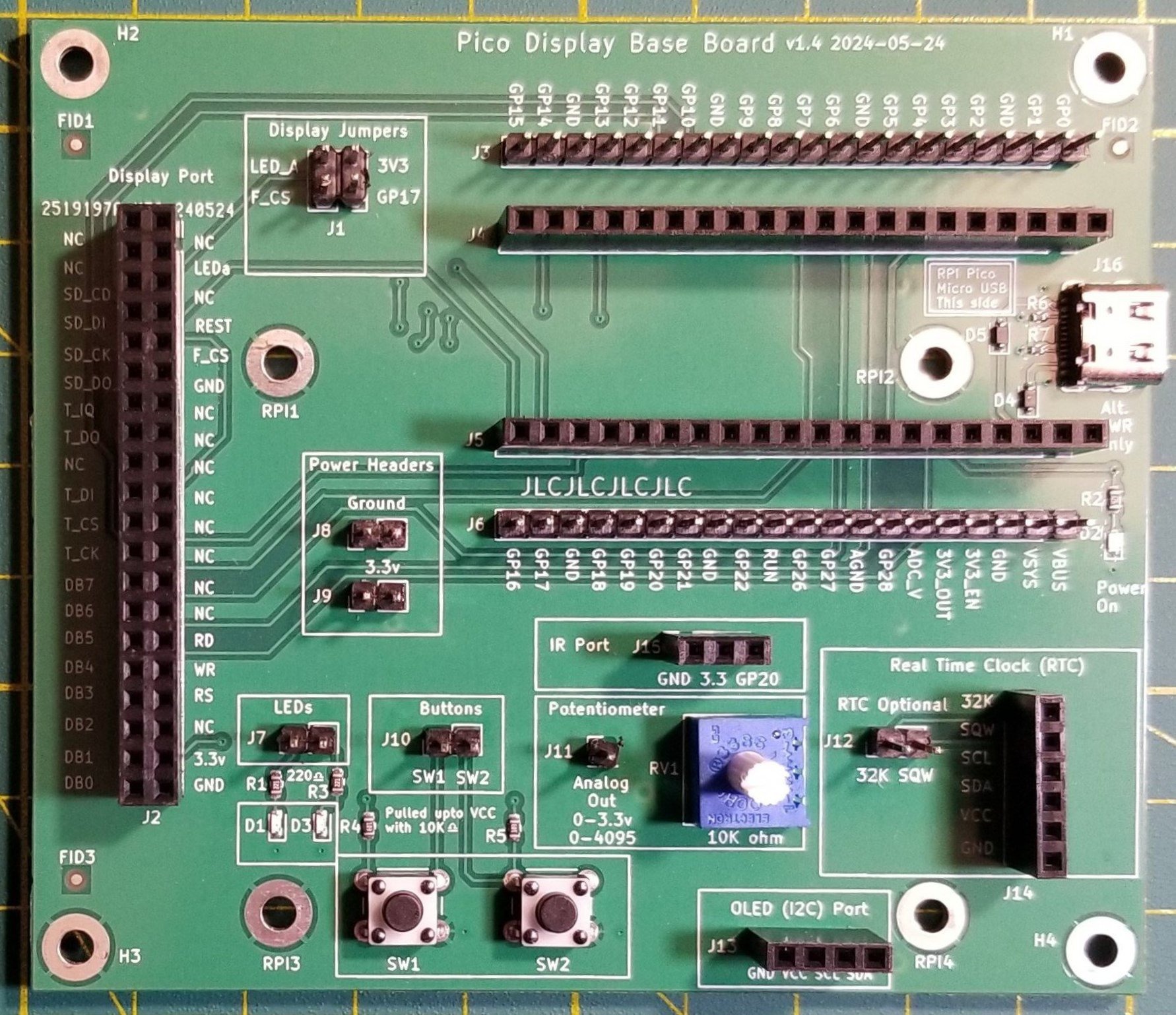 Pico Display Base Board предлагает более простой способ создания  ЖК-проектов Raspberry Pi Pico. – CNXSoft- новости Android-приставок и  встраиваемых систем