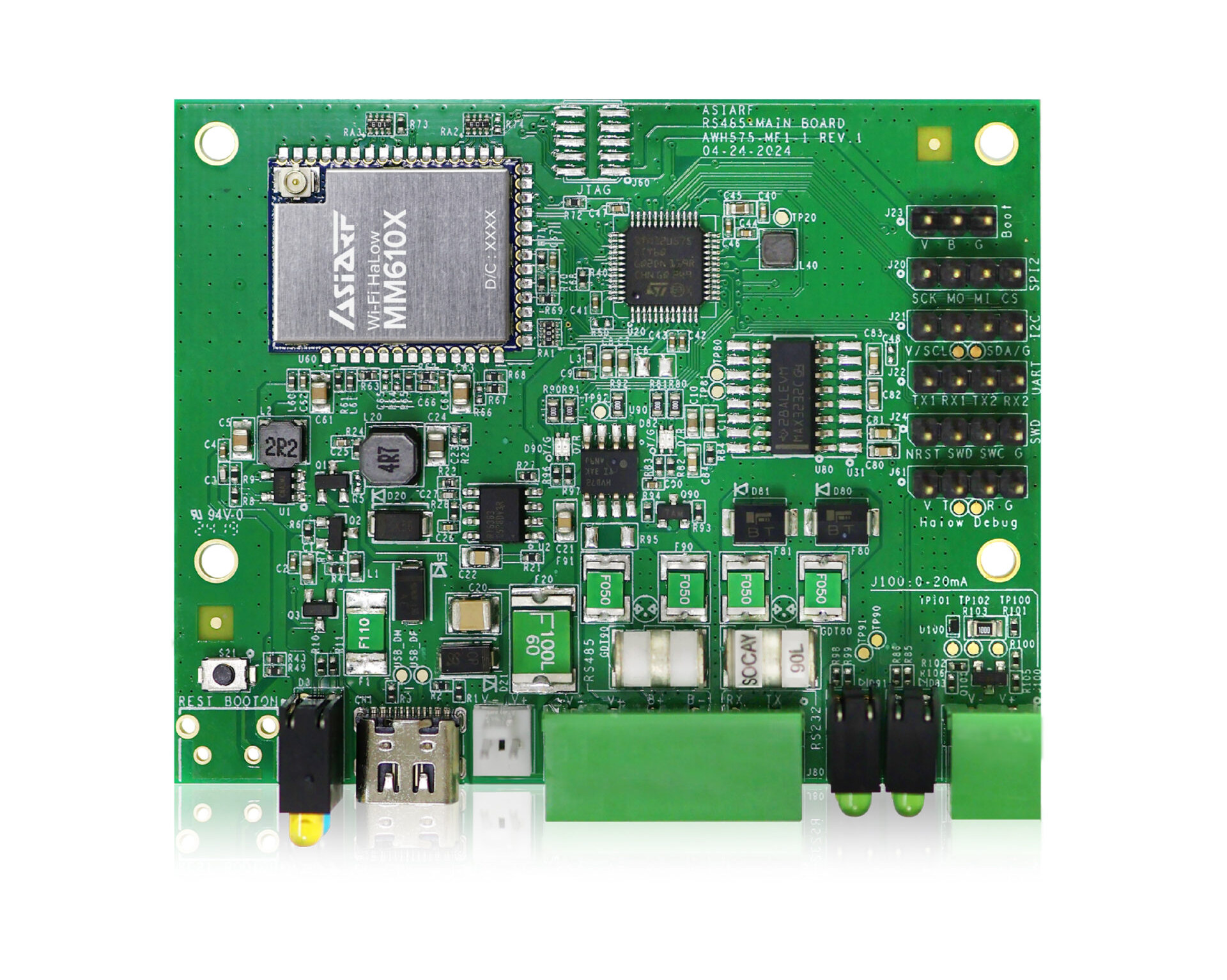 Контроллер промышленного Интернета вещей AsiaRF AWH575-MF1 WiFi HaLow ...