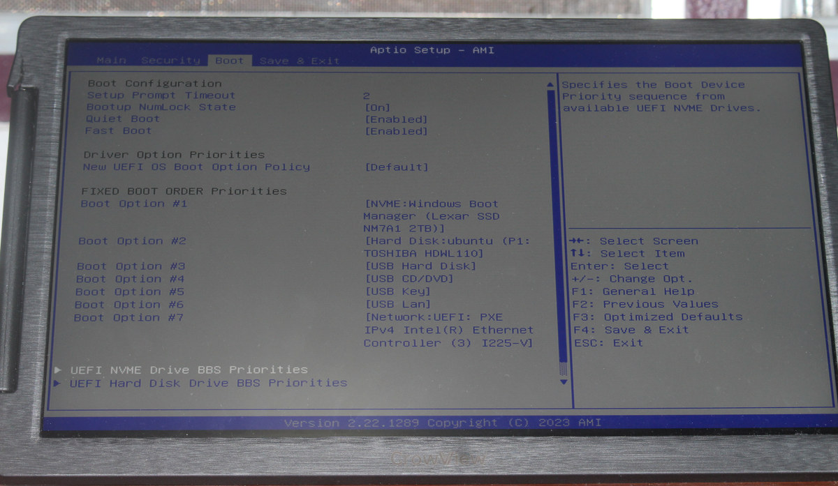 GEEKOM Mini IT13 AMI BIOS Aptio Setup GEEKOM Mini IT13 AMI BIOS Aptio Setup
