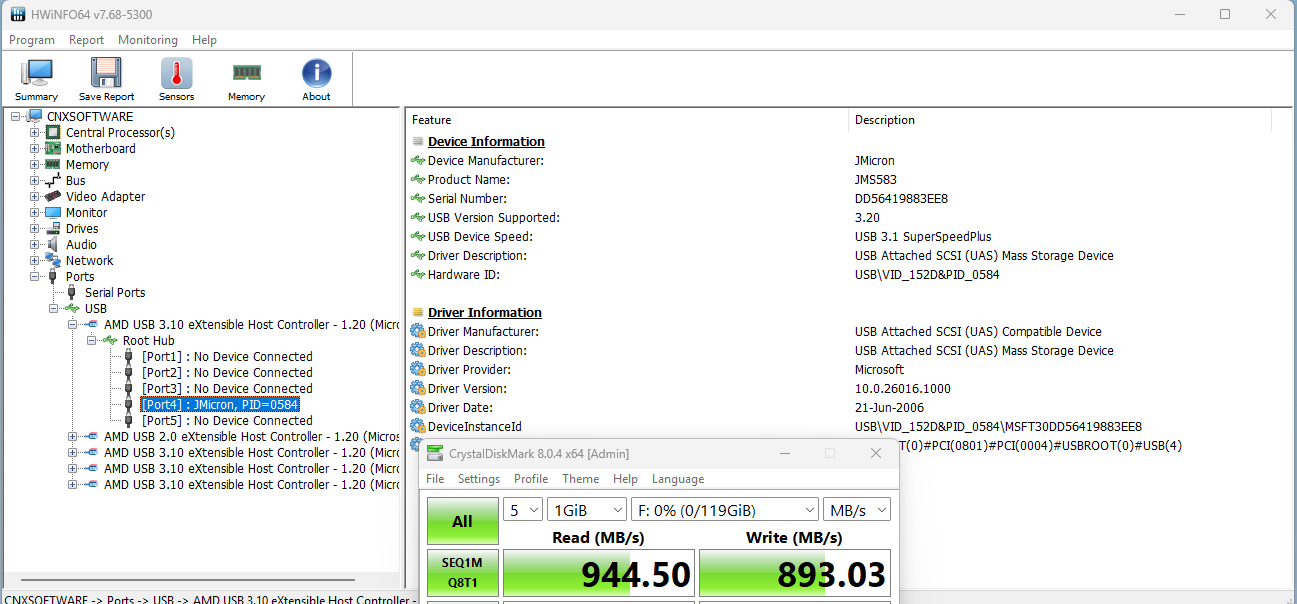 USB A 3.2 front left speed USB A 3.2 front left speed