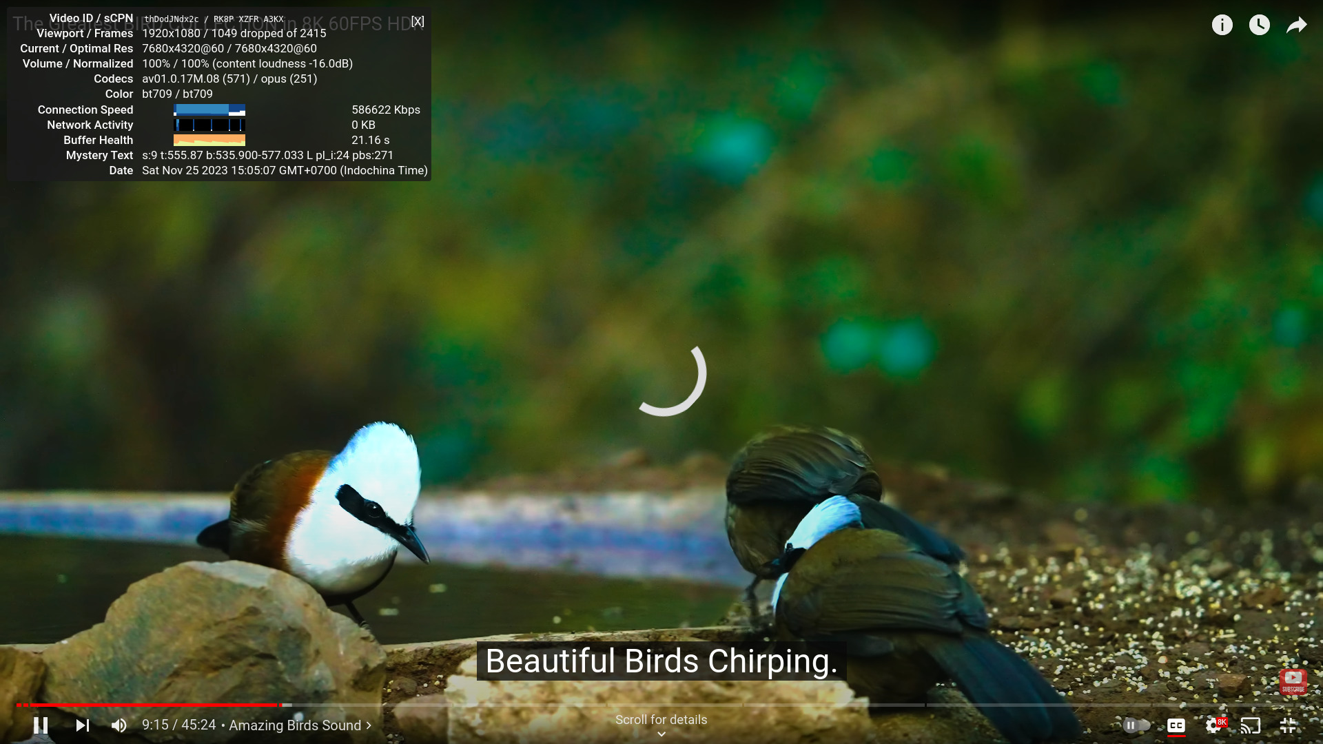YouTube 8K 60 Ubuntu 22.04 Chrome YouTube 8K 60 Ubuntu 22.04 Chrome