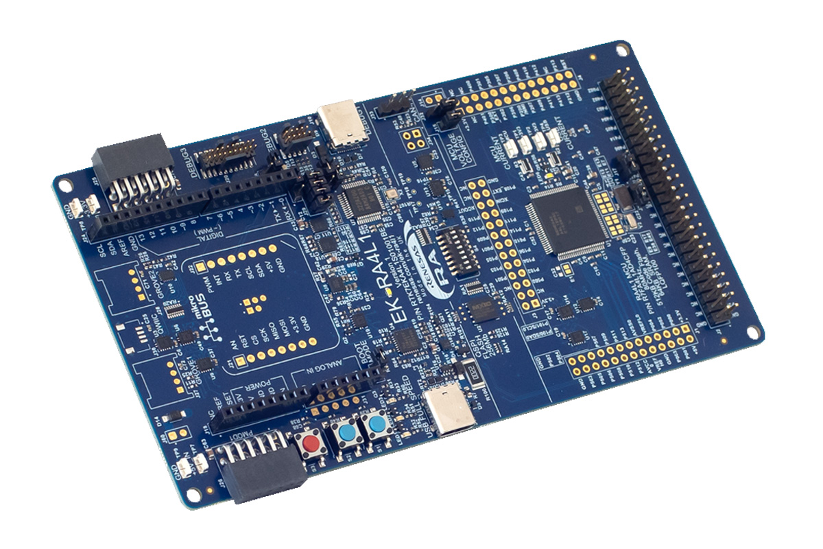 EK RA4L1 Evaluation Kit for RA4L1 MCU Group EK-RA4L1 Evaluation Kit for RA4L1 MCU Group