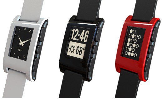 Pebble Watch E-Paper Watch with Bluetooth Connectivity for Android Smartphones and iPhones