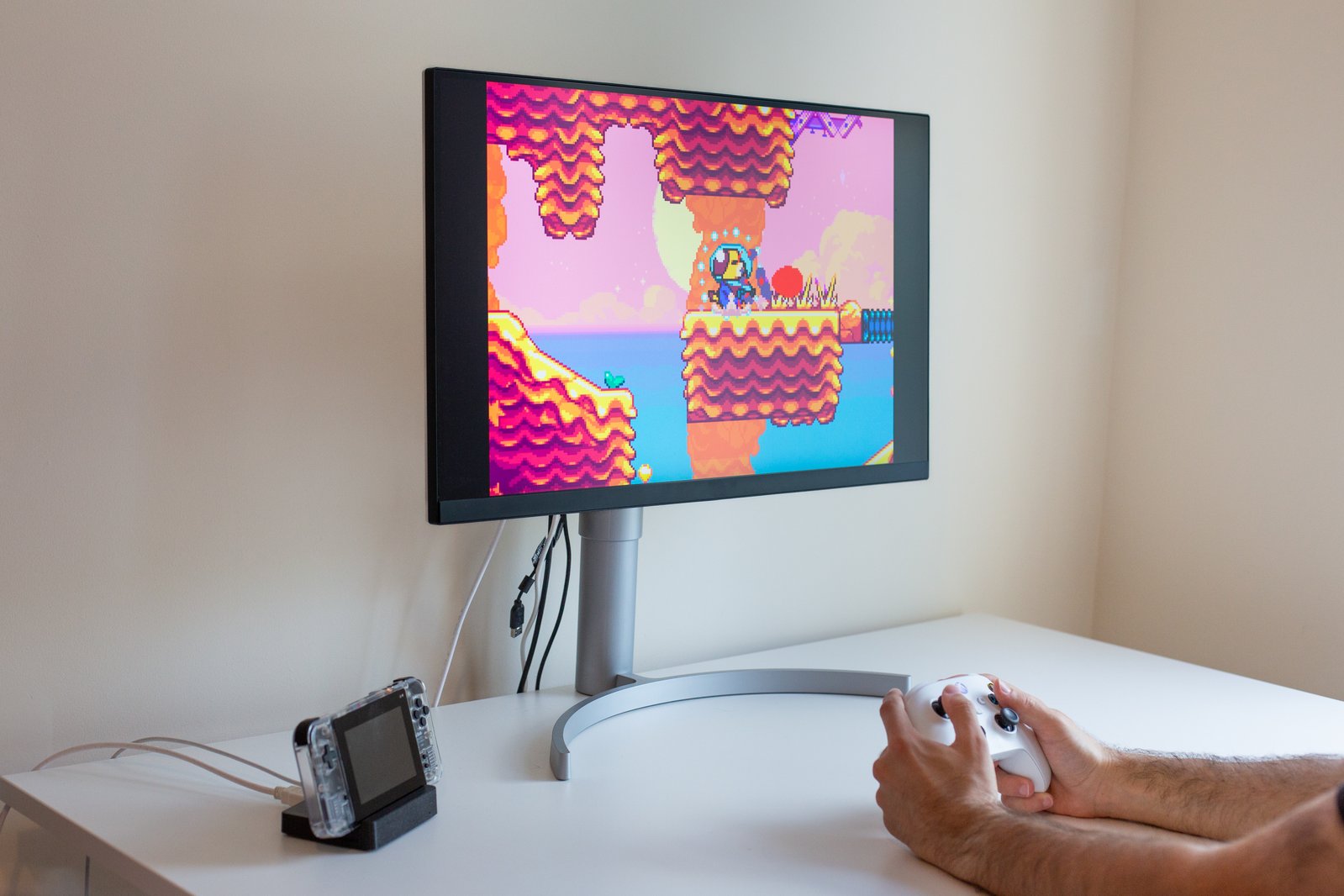 Game Bub V3 connected to big screen Game Bub V3 connected to big screen