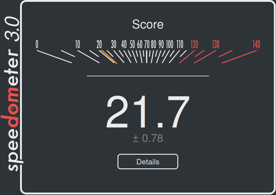 Speedometer 3.0 Firefox Speedometer 3.0 Firefox