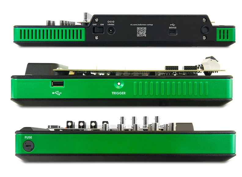 Analog Discovery Studio Max Side view Analog Discovery Studio Max Side view