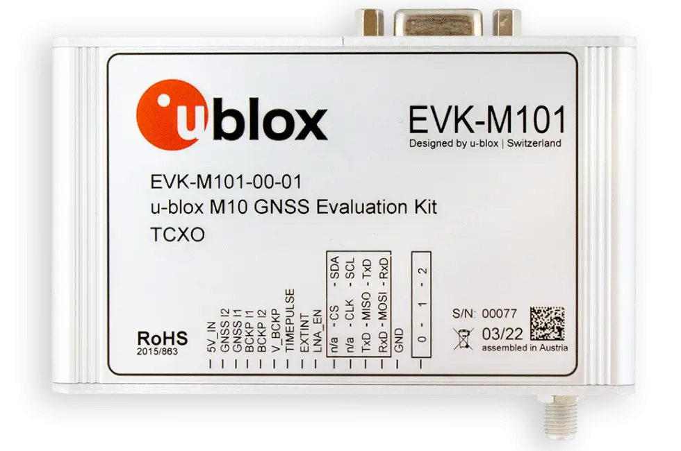 EVK M10 u blox M10 GNSS evaluation kit EVK-M10 u-blox M10 GNSS evaluation kit