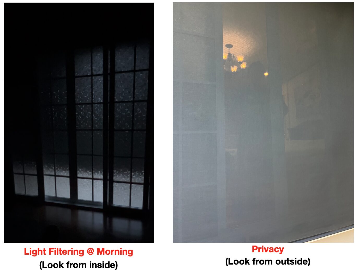 Weffort Smart Shade Privacy Light Filtering