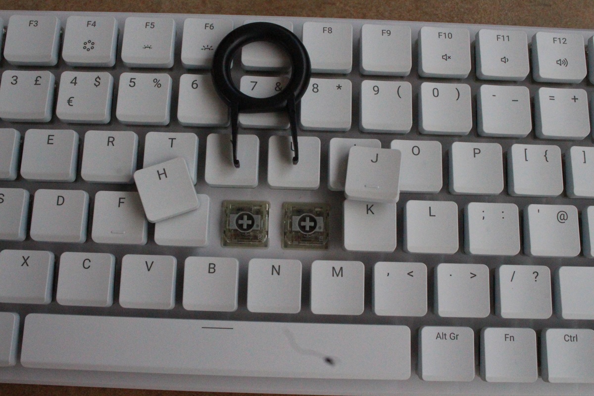 clicky Gateron KS 33 switches grey Keycap clicky Gateron KS 33 switches grey Keycap