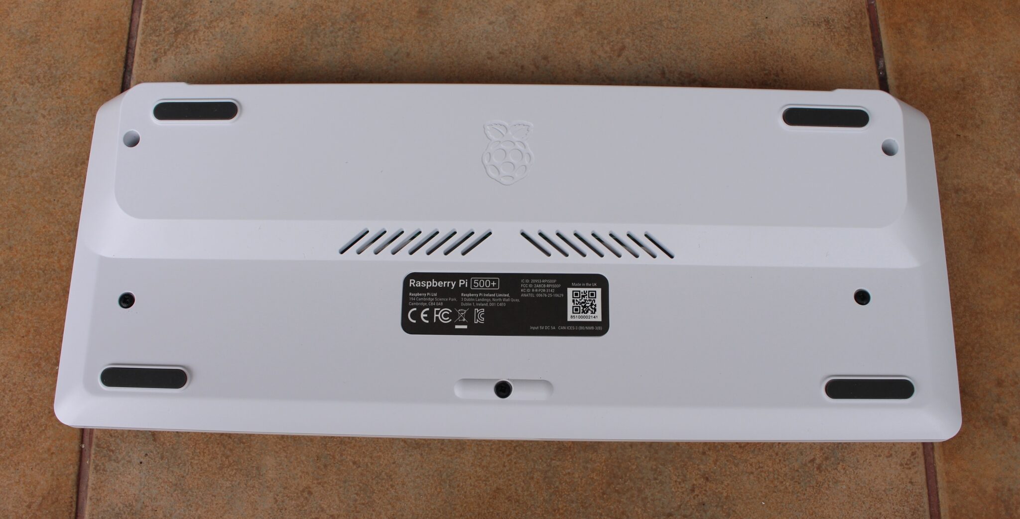Raspberry Pi 500 plus bottom Raspberry Pi 500 plus bottom