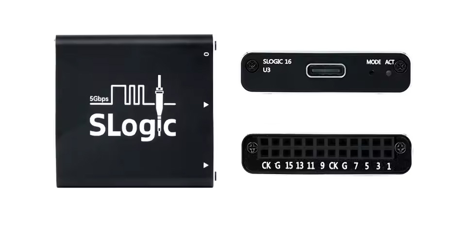 Sipeed SLogic16U3 top front and back view Sipeed SLogic16U3 top front and back view