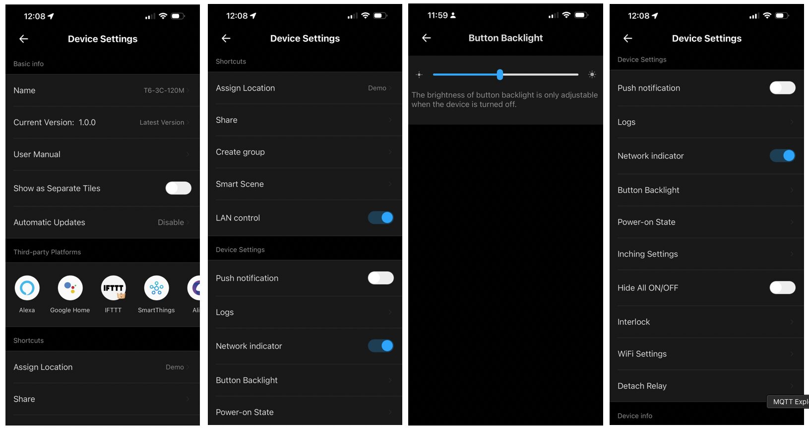 Sonoff TxGen2 Device Setting Sonoff TxGen2 Device Setting