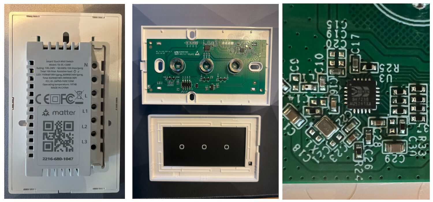Sonoff Tx Gen2 Matter wall switch teardown with Beken MCU Sonoff Tx Gen2 Matter wall switch teardown with Beken MCU