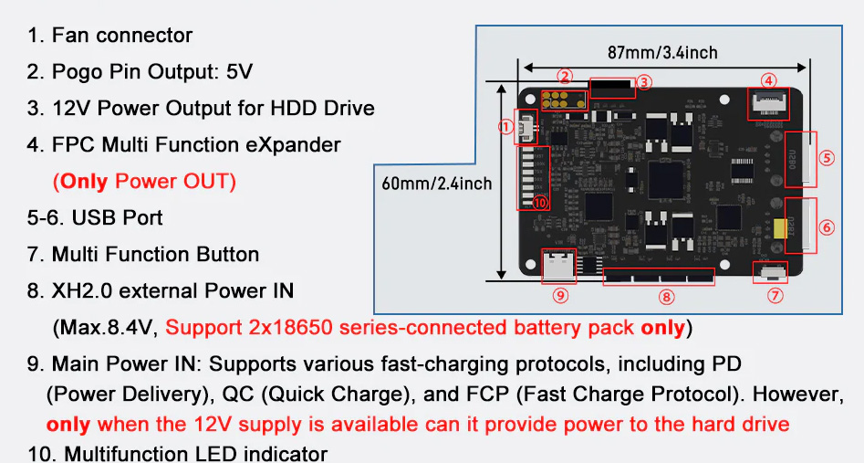 52Pi UPS HAT Ports 52Pi UPS HAT Ports