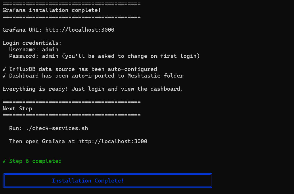 advanced install completed advanced install completed
