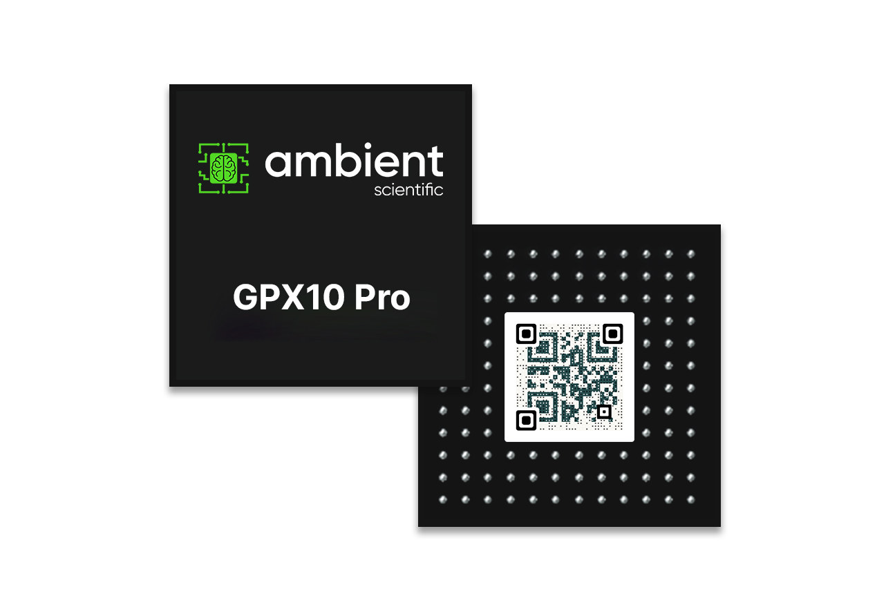 Ambient Scientific GPX10 Pro Cortex M4 MCU always on embedded AI Ambient Scientific GPX10 Pro Cortex M4 MCU always on embedded AI