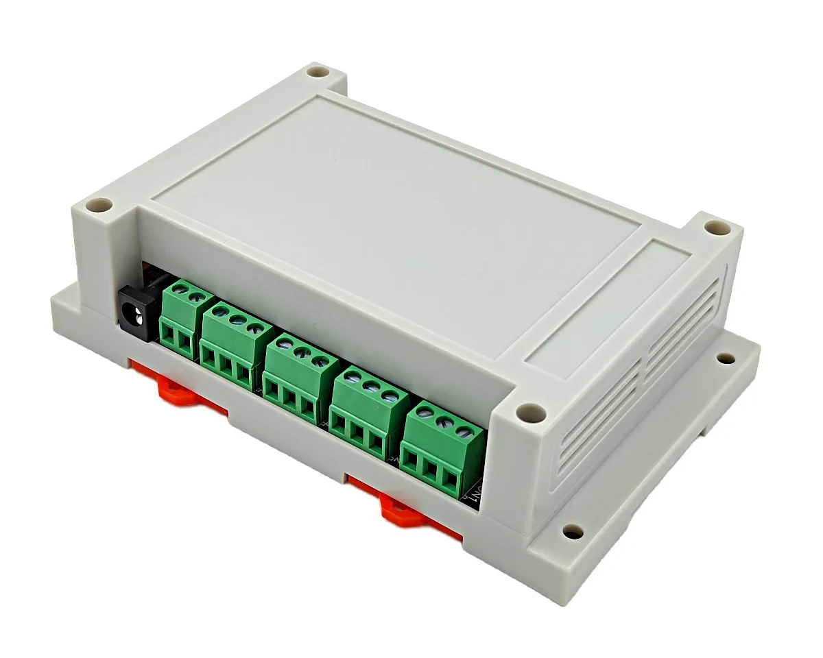 DIN Rail shell ESP32-C5 quad relay board DIN Rail shell ESP32-C5 quad relay board