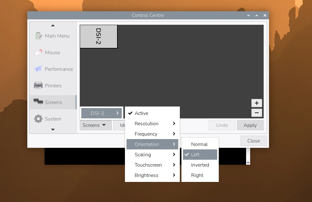 Raspberry Pi OS DSI display orientation Raspberry Pi OS DSI display orientation