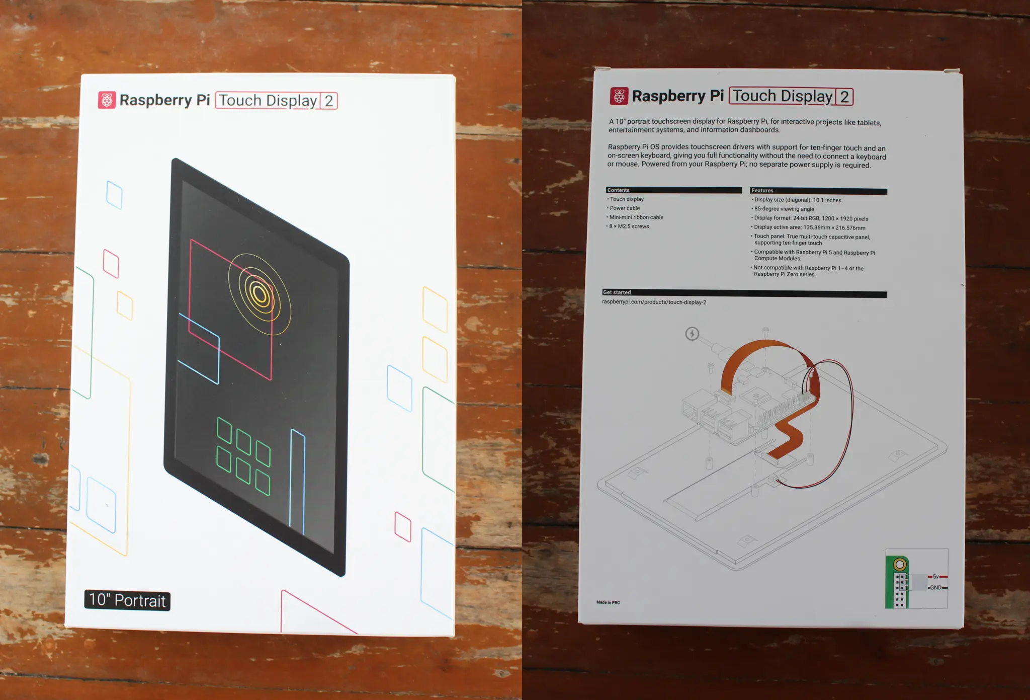 Raspberry Pi Touch Display 2 10-inch Portrait Raspberry Pi Touch Display 2 10-inch Portrait