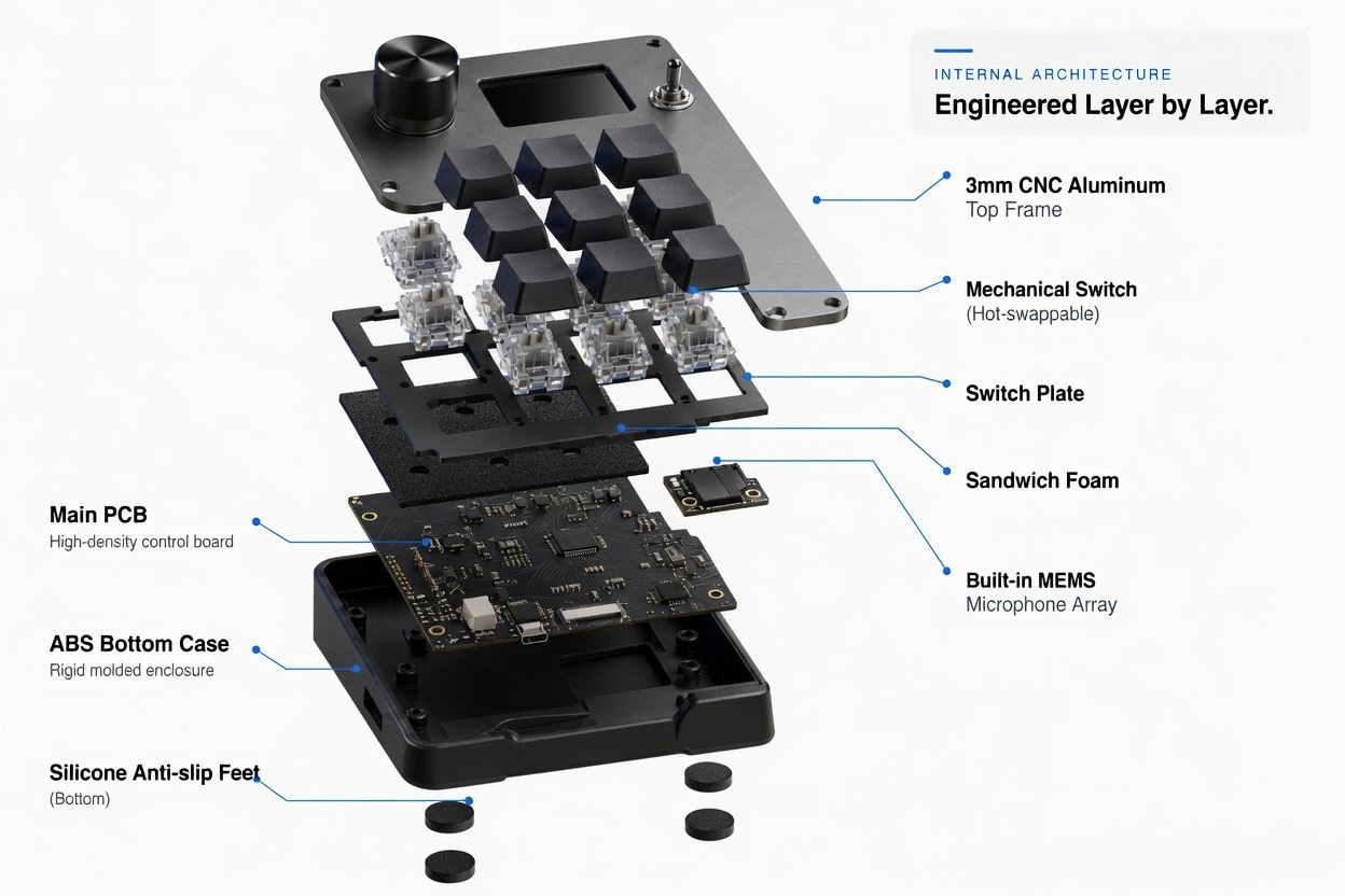 CtrlVibe internal architecture exploded view CtrlVibe internal architecture exploded view