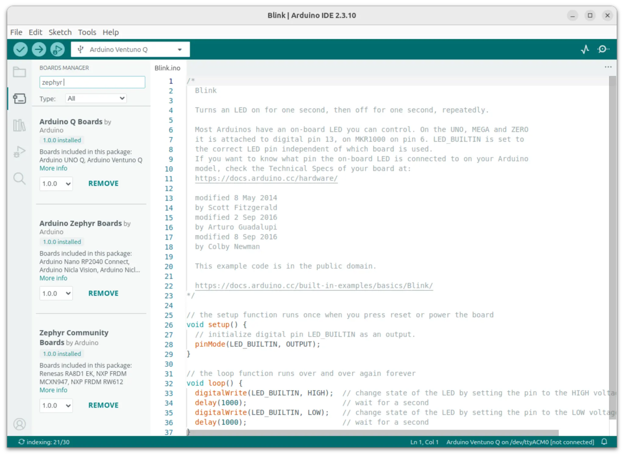 Arduino IDE Zephyr Boards 1.0.0 Arduino IDE Zephyr Boards 1.0.0