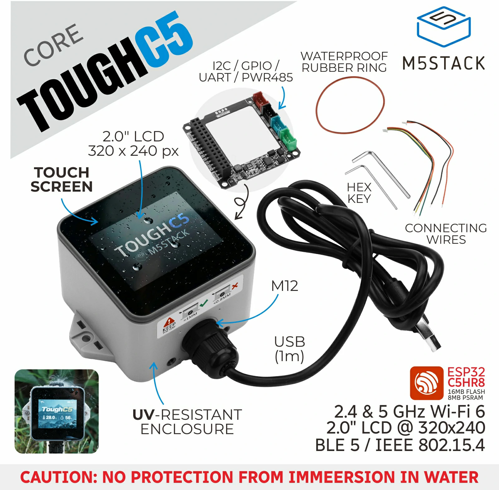 M5Stack ToughC5 IoT development kit overview M5Stack ToughC5 IoT development kit overview