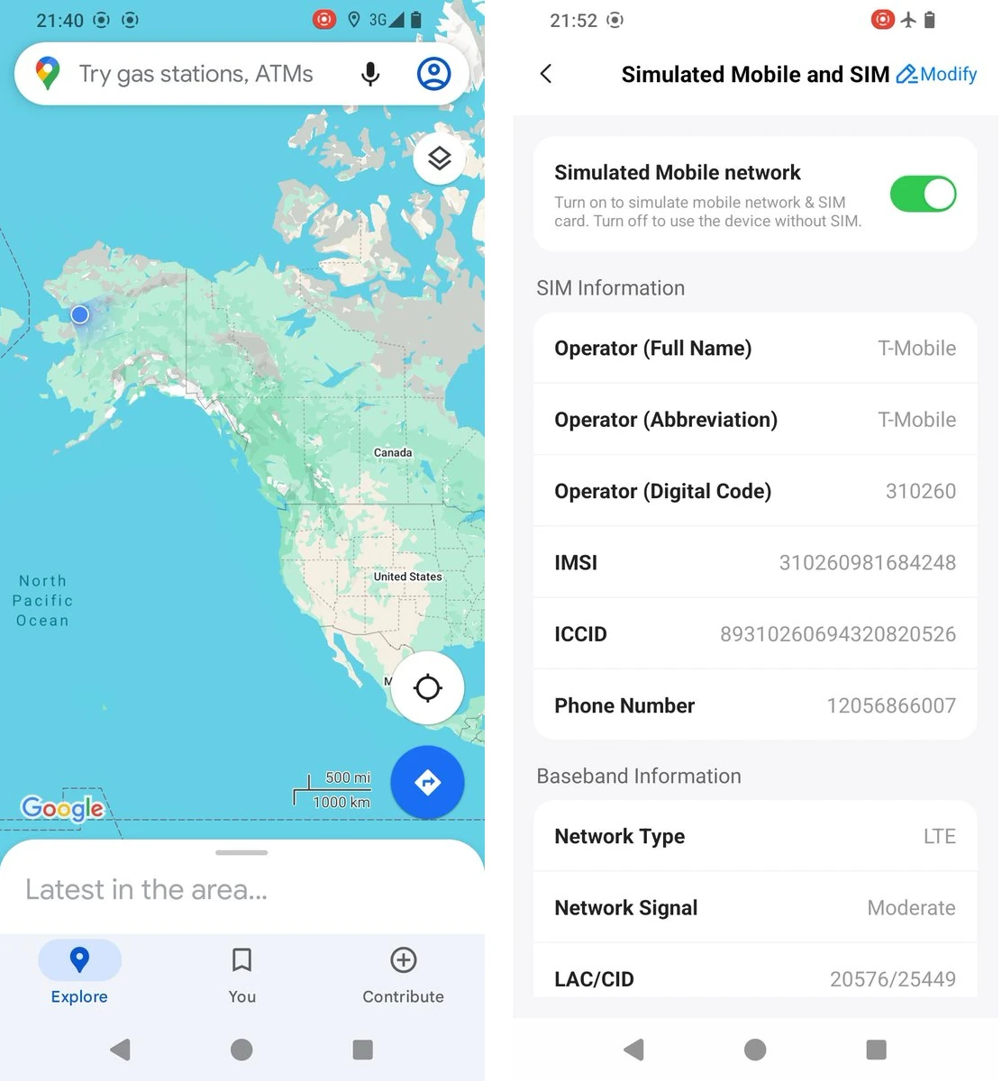 PlugOS GPS Coordinates SIM card simulation PlugOS GPS Coordinates SIM card simulation
